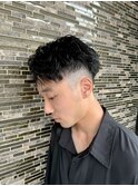 アップバング ショート ツイストスパイラル