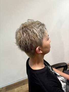 ルード(mens hair salon Rude) ハイトーン×スパイキーショート