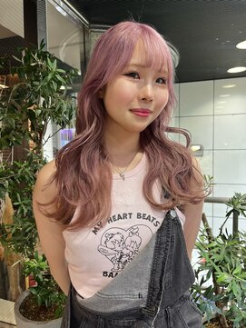 ヘアーアンドメイク ビス(HAIR&MAKE bis) 残留しない！？ベビーピンクカラー☆【多田　華歌】