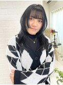 姫カット×ロングウルフ