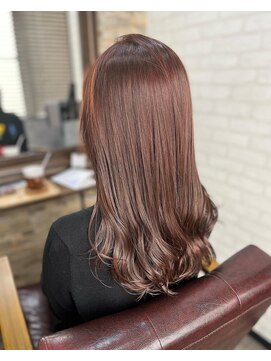 アトリエナガノ(atelier nagano) ニュアンスカラー/センターパート/ツヤ髪スタイル/ブルージュ