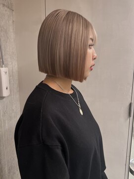 ソル ジングウマエ(SOL JINGUMAE) ☆韓国ボブ/ミルクティーベージュ/ベージュ