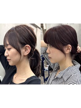 【渋谷/髪質改善/縮毛矯正】髪質改善×[顔周り/レイヤーカット]のトレンド×ツヤ感カラーで理想を叶える★