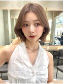 大人かわいい韓国くびれボブ