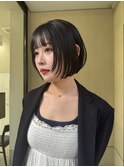 ボブウルフ/ウルフボブ/顔周りウルフ/レイヤーボブ/切りっぱなし