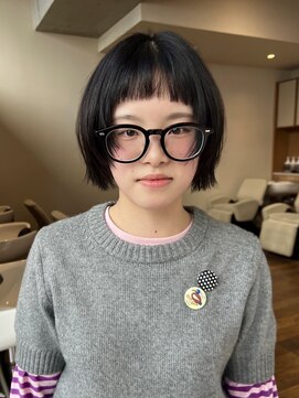 【近藤真帆】ボブレイヤー　ミニボブ　前髪あり　レイヤー