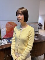 ヘアーアイストゥーレ(HAIR ICI TRE)&nbsp;ぷつっとボブオリーブカラー透明感カラー