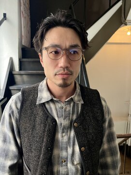 ボウ(BOW) 【BOW style】メンズショート パーマ  [本町/心斎橋/堺筋本町]