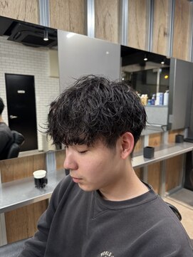 リレーションメンズヘアー(RELATION MEN'S HAIR) ツーブロックマッシュマレットヘアフェードカット短髮ツイスパ