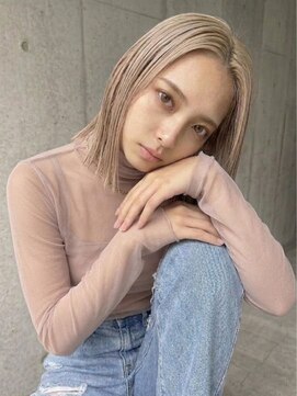 ヘアサロンM 新宿 ブリーチ/ダブルカラー/ボブ/透明感/レイヤーカット/新宿