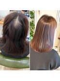 60代女性のツヤストレート