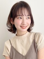トゥーナ 表参道(tona)&nbsp;ミディアムレイヤー、外ハネボブ、グレージュ、脱白髪染め☆