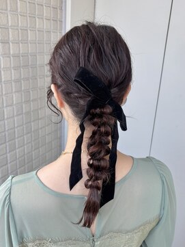 シャルムバイケンジ(Charm.by KENJE) 【編み下ろし】結婚式/お呼ばれヘア/銀座/有楽町/ヘアアレンジ
