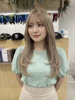 チオ(Chio)&nbsp;【富山】まろやかベージュのハイトーンセミロング