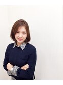 思わず触りたくなるようなツヤ髪・クールな大人ボブ