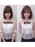 キュートに可愛く！！ボブパーマヘアスタイル☆