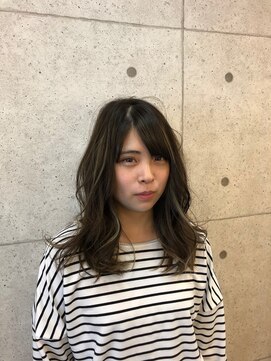 ヘア デザイン ビーチ(Hair Design Beach) 【Beach】 ハイライト×アッシュベージュ