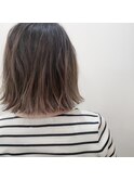 ナチュラルバレイヤージュ×ボブ