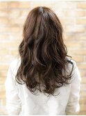 ハイライトとパーマで立体感あるスタイル♪
