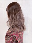 ピンクグレー_マッシュショートカーキグレージュ_ba325091