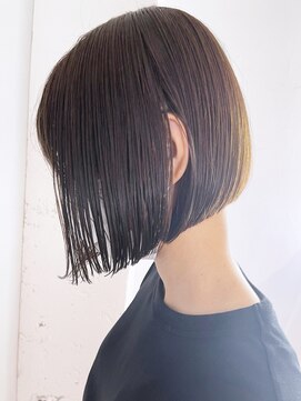 アイティー バイ アルバム 中野店(IT by ALBUM) ミニボブ_くすみブルーミニウルフテラコッタ_ba350041