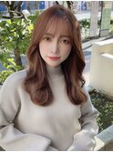 【韓国風ゆる髪】シースルーセミロングこなれヘア