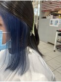 イヤリングカラー ブルー