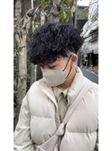 メンズヘア 波巻きパーマ