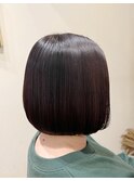 ショートボブ×縮毛矯正×髪質改善トリートメント