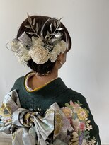 ケンジ 平塚ラスカ店(KENJE)&nbsp;ショートアレンジ/ショートヘア／金箔アレンジ/平塚