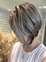 トルネード(TORNADO) 海外ヘア ショートボブ ハイライトバレイヤージュ t42外国人風