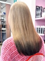 オジョマノ(OjOmano)&nbsp;ケアブリーチダブルカラーインナーカラーハイライト20代30代前髪