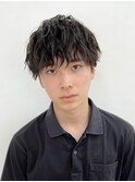 王道マッシュ×スパイラルパーマ