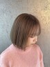 【ボブ・切りっぱなしボブ・ショートボブ】カット+透明感イルミナカラー￥8750