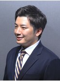 ビジネスフォーマル ツーブロックベリーショート オールバック