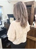 バレイヤージュ×ラベンダーグレージュ×レイヤー【横須賀中央】