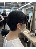 【井上】耳掛けハンサムショート前髪なしマッシュコンパクト