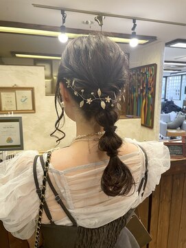 ヘアー デザイナーズ クルー ドルフィン(HAIR DESIGNERS CREW dolphin) 編み下ろしヘア