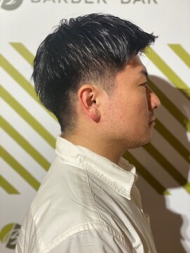バーバーバー 四谷(BARBER-BAR) ビジネス爽やかアップバングスタイル