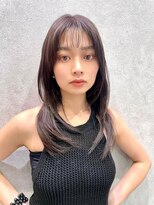 アッシュ 中野店(Ash)&nbsp;イメチェン/似合わせカット/フルバング／レッドブラウン/中野