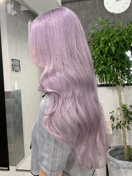 ロウル 渋谷(LOWRL) ホワイトラベンダー/ケアブリーチ/ダブルカラー