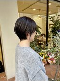 30代/40代/50代 脱白髪染め 人気のショートボブ