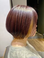 ヘアリゾート粋 新宿三丁目本店 《前地 麻衣》ショートボブ/ブラウン/インナーカラーベージュ