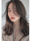 くびれヘア/韓国ヘア/前髪無し/【lana hair 新宿】