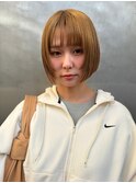 【ステップボーンカット】顔まわりがポイントの切りっぱなしボブ