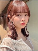 ふんわりミディアムイメチェン美髪サイドバング大人ボブ