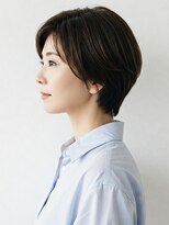 40代/50代/60代ひし形小顔ショートボブ絶壁解消白髪ぼかし△60