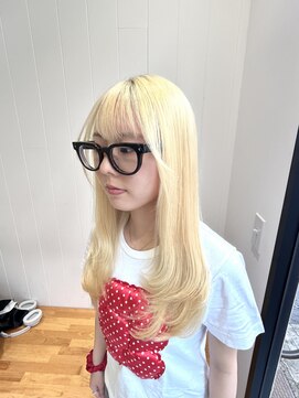 ビューバイネオリーブ 用賀店(Beau'r by neolive) くびれヘア縮毛矯正アプリコットオレンジ夏ハイライト《用賀》