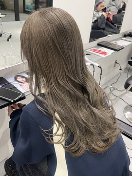 リムレスバイサンク 万代 新潟駅(LIMLESS by cinq) 新潟ミルクティーベージュピンクベージュ顔周りワンホンレイヤー