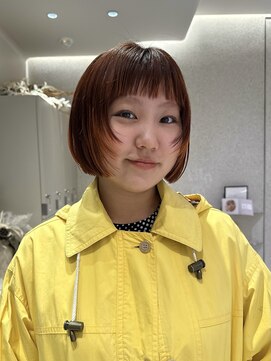 マイル 渋谷(mile) フェイスレイヤー / ミニボブ /デザインカラー